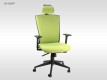 Scaun de birou rotativ, ergonomic, pivotant, negru HG-0004F