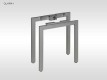 Birou operational QUARK-1 picioare metalice 1200x600mm