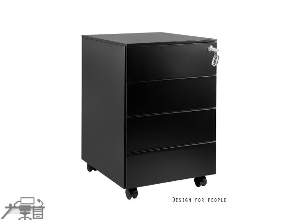Casetiera metalica-Rollbox 4 sertare, cu role, XD-040-4