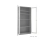 Dulap metalic 1 compartiment, vertical, fronturi din sticla, XD-027