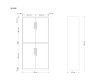 Dulap metalic 2 compartimente, vertical, XD-030