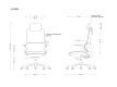 Scaun ergonomic operational ELEGANCE CM-B263AS-1