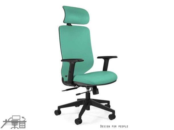 Scaun ergonomic operational HIT PIELE ECO FN021H-3-BST